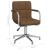 Scaun de birou pivotant, maro, material textil GartenMobel Dekor