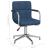 Scaun de birou pivotant, albastru, material textil GartenMobel Dekor