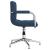 Scaun de birou pivotant, albastru, material textil GartenMobel Dekor