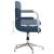 Scaun de birou pivotant, albastru, material textil GartenMobel Dekor