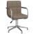Scaun de birou pivotant, gri taupe, material textil GartenMobel Dekor