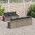 Set Canapea de 8 Piese pentru Grădină cu Pernițe Gri Poliratan Acacia GartenMobel Dekor
