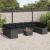 Set de canapele de grădină 11 piese cu perne Negru Poly Rattan Acacia GartenMobel Dekor