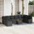 Set de canapele de grădină 11 piese cu perne Negru Poly Rattan Acacia GartenMobel Dekor