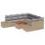 Set 9 piese canapele grădină cu perne bej din ratan poly acacia GartenMobel Dekor