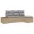 Set de Canapea de 4 Piese cu Perne Bej din Poli Ratan Acacia GartenMobel Dekor