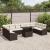 Set de 11 Piese Sofa de Grădină cu Perne Maro Ratan Poly GartenMobel Dekor