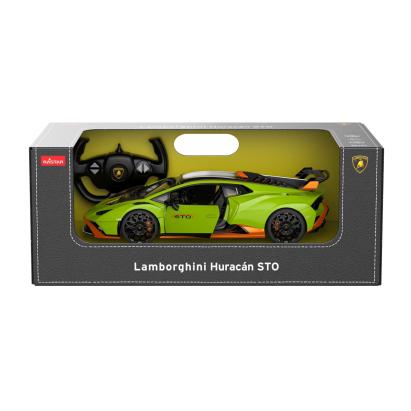 MASINA CU TELECOMANDA LAMBORGHINI HURACAN STO VERDE SCARA 1 LA 14 SuperHeroes ToysZone