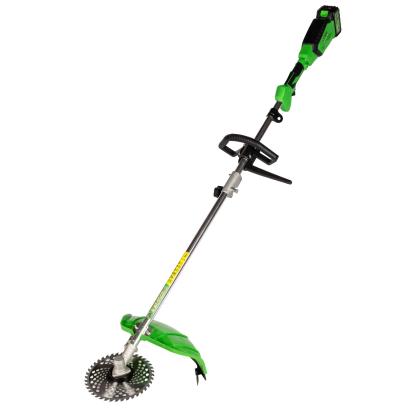 Motocoasa (Trimmer) electrica Micul Fermier 20V, 2 acumulatori 4Ah, maner simplu, motor fara perii FarmGarden AgroTrade