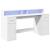 Birou cu lumini LED, alb, 160x55x91 cm, lemn prelucrat GartenMobel Dekor