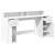 Birou cu lumini LED, alb, 160x55x91 cm, lemn prelucrat GartenMobel Dekor