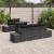Set de 6 Piese de Sofa de Grădină cu Pernuțe Negru Ratan Poly GartenMobel Dekor