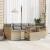Set 7 Piese Grădină cu Pernă Bej Ratan Sintetic Acacia GartenMobel Dekor