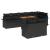 Set Masă Grădină 9 Piese Perne Negru Poliratan Acacia GartenMobel Dekor