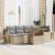 Set de Sofa de Grădină cu 7 Piese cu Perne Bej Ratan POLI Acacia, Sofa de Grădină cu 2 Locuri cu Perne Bej Ratan POLI GartenMobel Dekor
