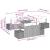 Set de dining cu 9 piese cu perne Bej Ratan Poliester Acacia GartenMobel Dekor