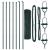 Euro Fence cu 7 Stâlpi 1.2x10 m Oțel Galvanizat Verde GartenMobel Dekor