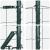Euro Fence cu 7 stâlpi 1x10 m Oțel galvanizat Verde GartenMobel Dekor