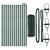 Euro Fence cu 13 stâlpi 0.6x25 m Oțel galvanizat Verde GartenMobel Dekor