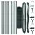 Euro Fence cu 13 Stâlpi 1.2x25 m Oțel Galvanizat Verde GartenMobel Dekor