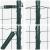 gard Euro cu 13 stâlpi 0.4x50 m Oțel galvanizat verde GartenMobel Dekor