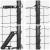 Euro Fence cu 13 Stâlpi 0.4x25 m Oțel galvanizat Gri GartenMobel Dekor