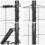 Euro Fence cu 13 posturi 0.4x25 m oțel galvanizat gri GartenMobel Dekor