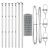 Euro Fence cu 13 stâlpi 0.8x25 m Oțel galvanizat GartenMobel Dekor