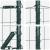 Euro Fence cu 13 stâlpi de prins 0.4x50 m Oțel galvanizat Verde GartenMobel Dekor