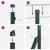 Euro Fence cu 13 piciorușe spike 0.4x25 m Oțel galvanizat Verde GartenMobel Dekor