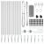 Euro Fence cu 13 Posturi Spike 0.6x25 m Oțel Galvanizat GartenMobel Dekor