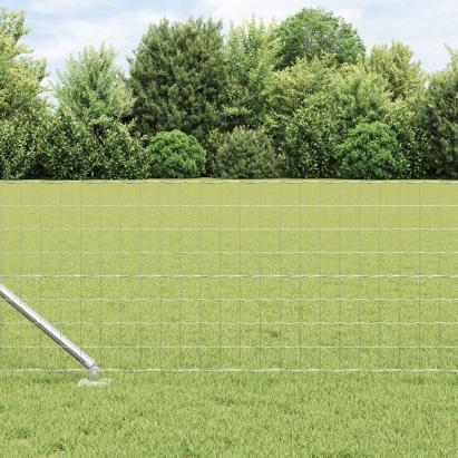 Gard Euro cu 13 țăruși de fixare 0.6x25 m din oțel galvanizat GartenMobel Dekor