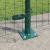 VidaXL Euro Fence cu 7 Stâlpi Flanșați 1.2x10 m Oțel Galvanizat GartenMobel Dekor