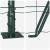 Gard Euro Set de 2 Verde Metal 10 x 1.2 m Durabil Gard Euro GartenMobel Dekor
