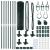 Gard Euro Set de 2 Verde Metal 10 x 1.2 m Durabil Gard Euro GartenMobel Dekor