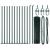 Euro Fence Set de 2 Verde Oțel Vopsit Electrostatic 25 x 0.8 m GartenMobel Dekor