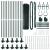 Euro Fence Set de 2 Verde Oțel Vopsit Electrostatic 25 x 0.8 m GartenMobel Dekor