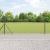 Euro Fence cu 7 Stâlpi Flanșați 0.4x10 m Oțel Galvanizat GartenMobel Dekor
