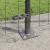 Euro Fence cu 7 stâlpi flansați 1.2x10 m Oțel galvanizat GartenMobel Dekor