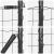 Euro Fence cu 7 stâlpi flansați 1.2x10 m Oțel galvanizat GartenMobel Dekor