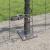 Euro Fence cu 7 stâlpi flanșați 0.6x10 m Oțel galvanizat GartenMobel Dekor