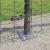 Gard Euro cu 13 Stâlpi cu Flanșă 0.4x50 m Oțel galvanizat GartenMobel Dekor