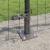 Împrejmuirea Euro cu 7 stâlpi flanșați 0.6x10 m Oțel galvanizat GartenMobel Dekor