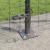 Euro Fence cu 7 stâlpi flanșați 1.2x10 m din oțel galvanizat GartenMobel Dekor