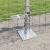 Euro Fence cu 7 Stâlpi Flanați 0.6x10 m Oțel galvanizat GartenMobel Dekor