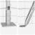 Euro Fence cu 7 Stâlpi Flanați 0.6x10 m Oțel galvanizat GartenMobel Dekor