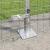 Împrejmuirea Euro de la cu 7 stâlpi flanșați 1.5x10 m Oțel galvanizat GartenMobel Dekor