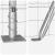 Euro Fence cu 7 stâlpi flangați 0.6x10 m Oțel galvanizat GartenMobel Dekor