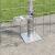 Euro Fence cu 7 stâlpi flansați 1x10 m din oțel galvanizat GartenMobel Dekor