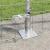 Gard Euro cu 7 posturi flansate 1x10 m Oțel galvanizat GartenMobel Dekor